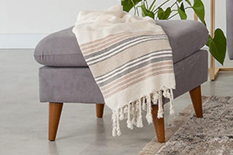 Faulman Fotskammel - Grå - Møbler - Stoler & lenestoler - Krakk - Fotskammel