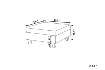 Fevik Fotskammel 76|76 cm - Beige - Møbler - Stoler & lenestoler - Krakk - Fotskammel