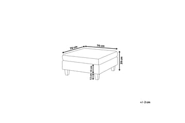 Fevik Fotskammel 76|76 cm - Beige - Møbler - Stoler & lenestoler - Krakk - Fotskammel