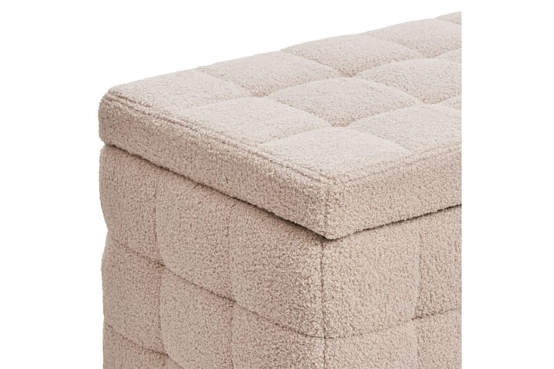 Fotpall Michigan Beige - Beige - Møbler - Stoler & lenestoler - Krakk - Fotskammel - Chesterfield fotskammel