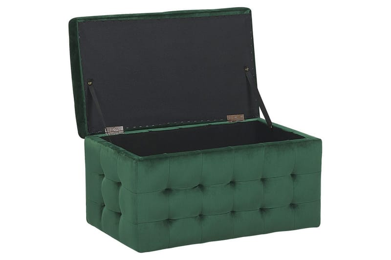 Fotpall Michigan Grønn - Grønn - Møbler - Stoler & lenestoler - Krakk - Fotskammel - Chesterfield fotskammel
