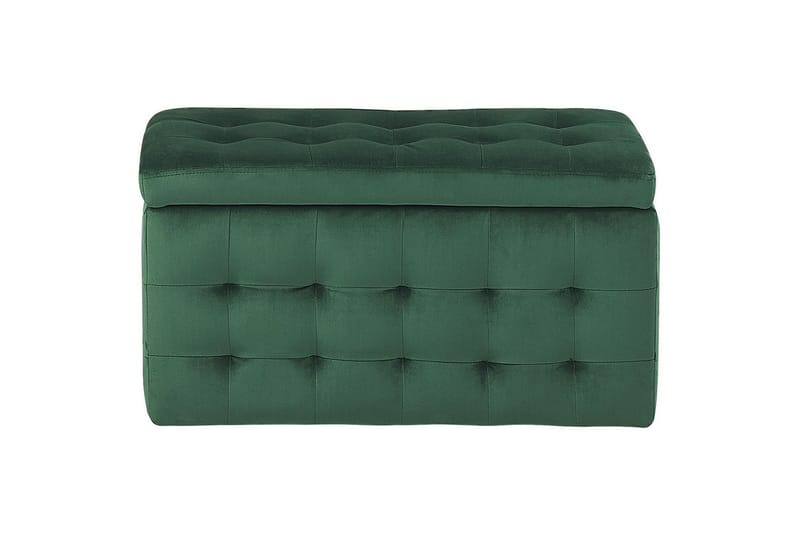 Fotpall Michigan Grønn - Grønn - Møbler - Stoler & lenestoler - Krakk - Fotskammel - Chesterfield fotskammel
