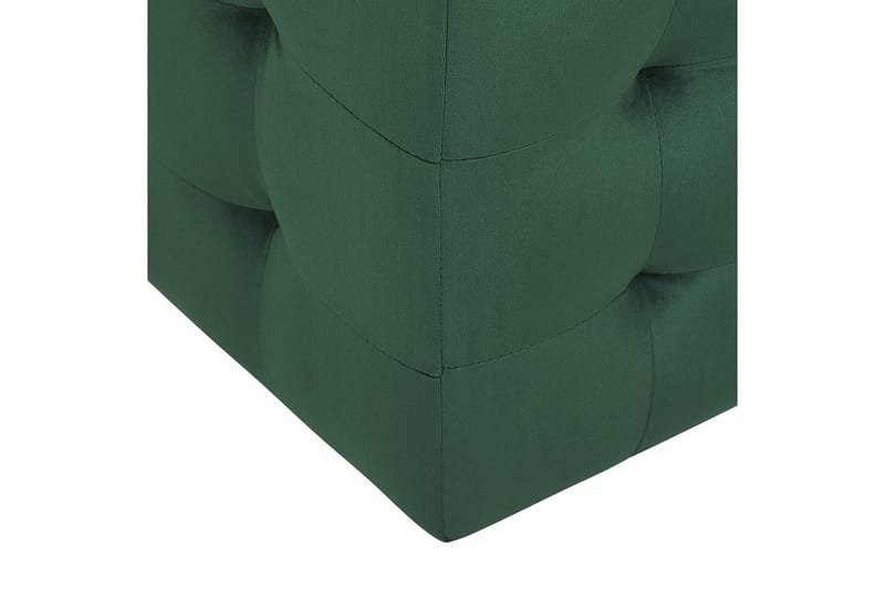 Fotpall Michigan Grønn - Grønn - Møbler - Stoler & lenestoler - Krakk - Fotskammel - Chesterfield fotskammel