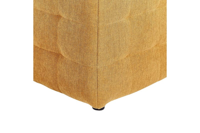 Fotpall Michigan Gul - Gul - Møbler - Stoler & lenestoler - Krakk - Fotskammel - Chesterfield fotskammel