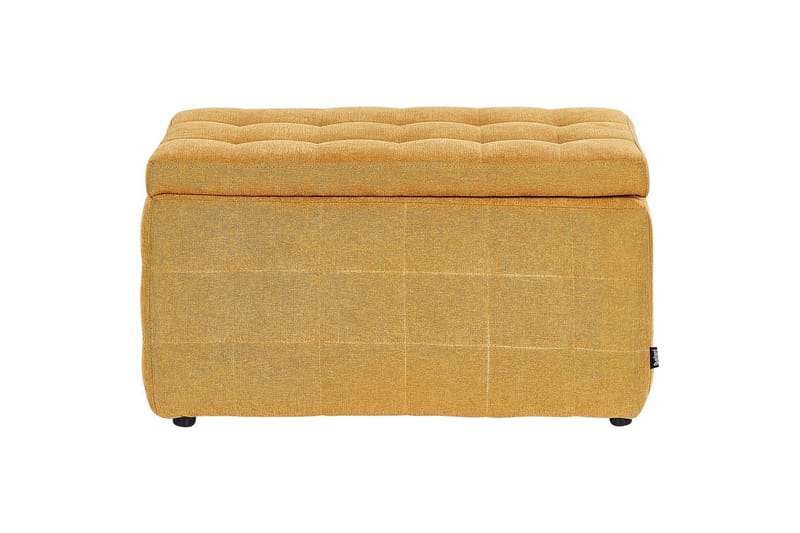 Fotpall Michigan Gul - Gul - Møbler - Stoler & lenestoler - Krakk - Fotskammel - Chesterfield fotskammel