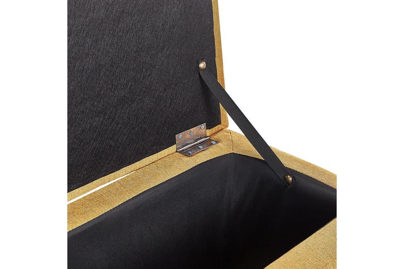 Fotpall Michigan Gul - Gul - Møbler - Stoler & lenestoler - Krakk - Fotskammel - Chesterfield fotskammel