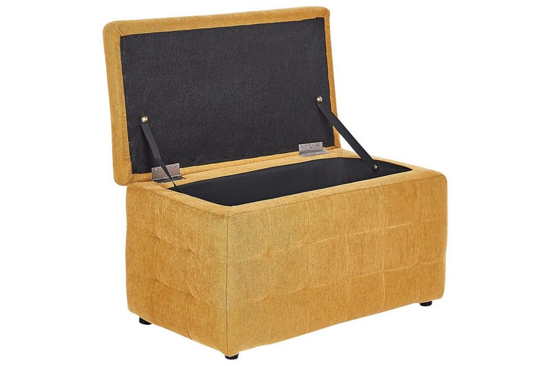 Fotpall Michigan Gul - Gul - Møbler - Stoler & lenestoler - Krakk - Fotskammel - Chesterfield fotskammel