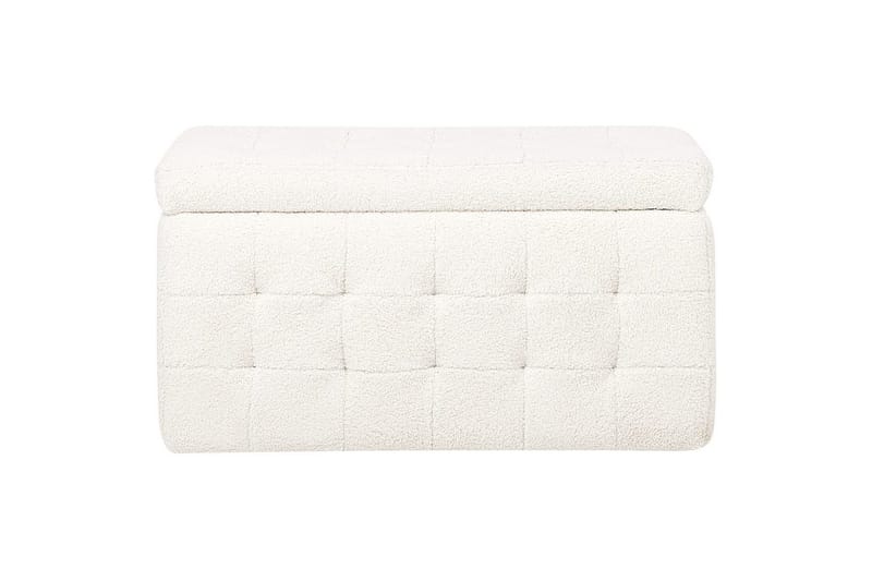 Fotpall Michigan Hvit - Hvit - Møbler - Stoler & lenestoler - Krakk - Fotskammel - Chesterfield fotskammel