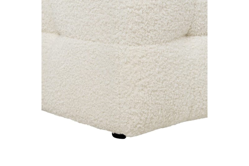 Fotpall Michigan Hvit - Hvit - Møbler - Stoler & lenestoler - Krakk - Fotskammel - Chesterfield fotskammel