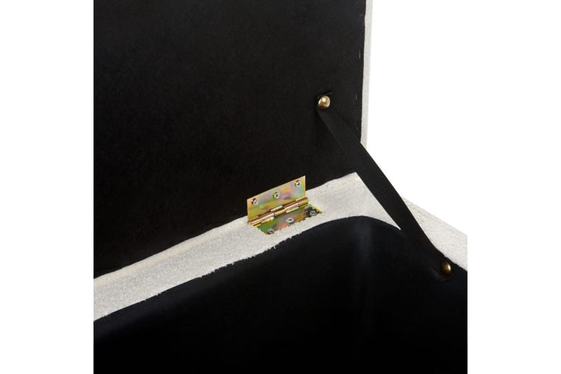 Fotpall Michigan Hvit - Hvit - Møbler - Stoler & lenestoler - Krakk - Fotskammel - Chesterfield fotskammel