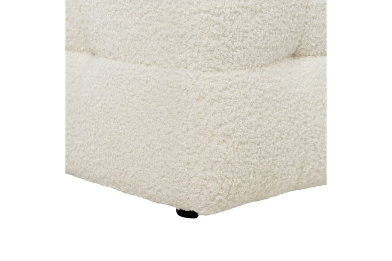 Fotpall Michigan Hvit - Hvit - Møbler - Stoler & lenestoler - Krakk - Fotskammel - Chesterfield fotskammel