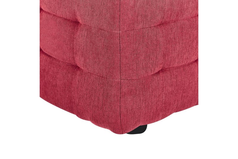 Fotpall Michigan Rød - Rød - Møbler - Stoler & lenestoler - Krakk - Fotskammel - Chesterfield fotskammel