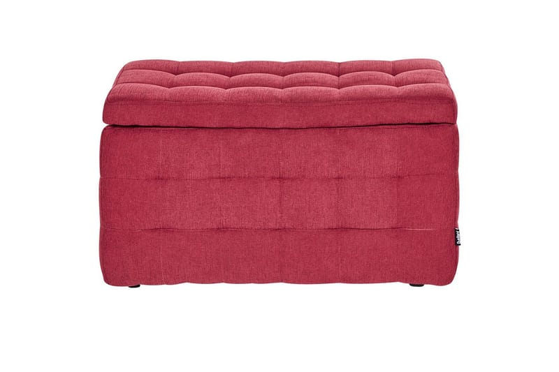 Fotpall Michigan Rød - Rød - Møbler - Stoler & lenestoler - Krakk - Fotskammel - Chesterfield fotskammel