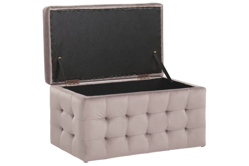 Fotpall Michigan Rosa - Rosa - Møbler - Stoler & lenestoler - Krakk - Fotskammel - Chesterfield fotskammel