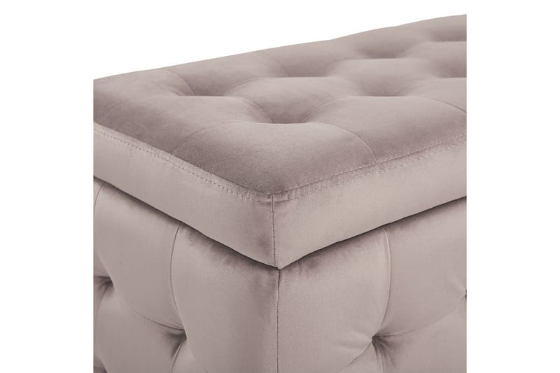 Fotpall Michigan Rosa - Rosa - Møbler - Stoler & lenestoler - Krakk - Fotskammel - Chesterfield fotskammel