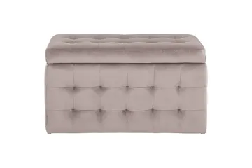 Fotpall Michigan Rosa - Rosa - Møbler - Stoler & lenestoler - Krakk - Fotskammel - Chesterfield fotskammel