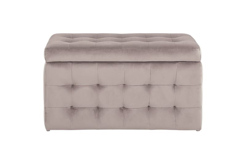 Fotpall Michigan Rosa - Rosa - Møbler - Stoler & lenestoler - Krakk - Fotskammel - Chesterfield fotskammel