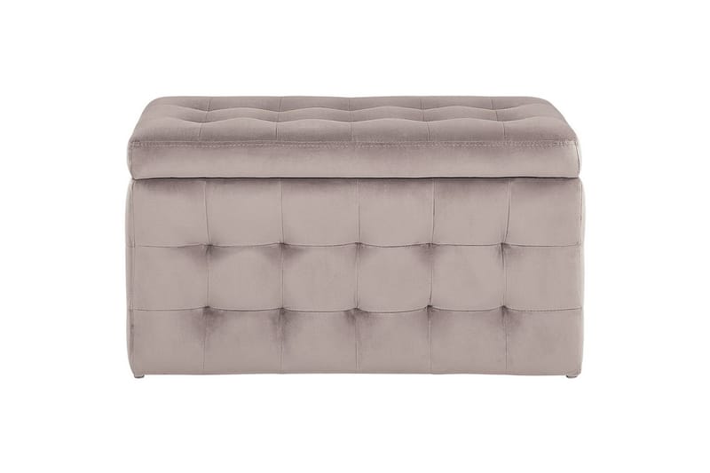 Fotpall Michigan Rosa - Rosa - Møbler - Stoler & lenestoler - Krakk - Fotskammel - Chesterfield fotskammel