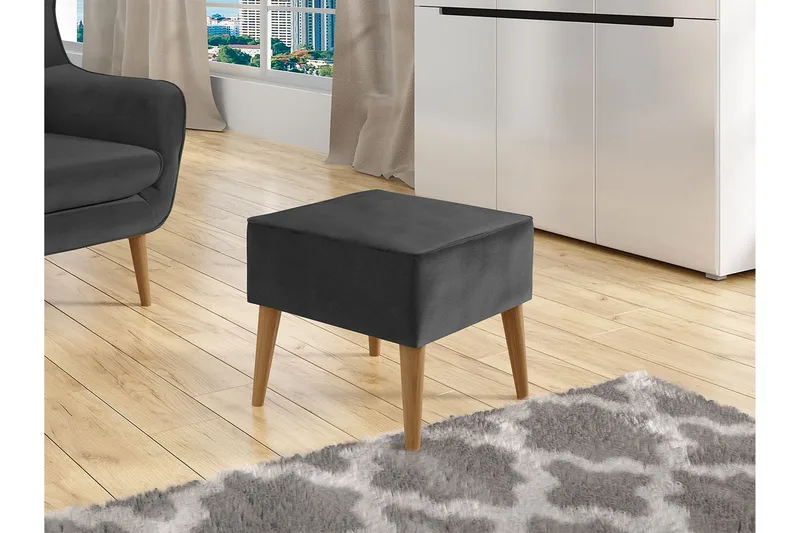 Fotskammel - Grå - Møbler - Stoler & lenestoler - Krakk - Fotskammel