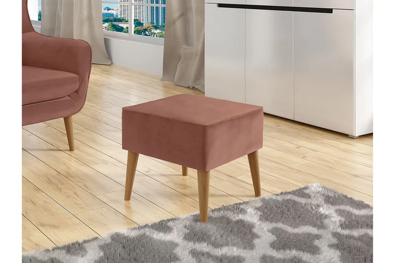 Fotskammel - Rosa - Møbler - Stoler & lenestoler - Krakk - Fotskammel