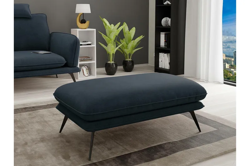 Graystone Fotpall 65 cm Black - Møbler - Stoler & lenestoler - Krakk - Fotskammel