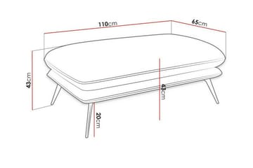 Graystone Fotpall 65 cm - Brun - Møbler - Stoler & lenestoler - Krakk - Fotskammel
