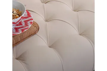 Hodgenville Fotskammel 92 cm Rektangulär - Kremhvit - Møbler - Stoler & lenestoler - Krakk - Fotskammel