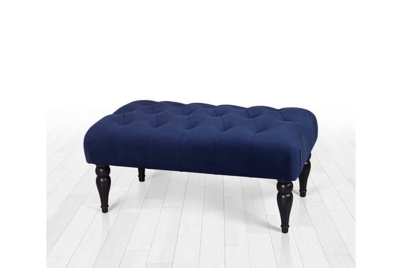 Hodgenville Fotskammel 92 cm Rektangulär - Marineblå - Møbler - Stoler & lenestoler - Krakk - Fotskammel