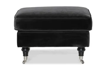 Howard Classic Fotskammel Fløyel - Svart - Møbler - Stoler & lenestoler - Krakk - Fotskammel