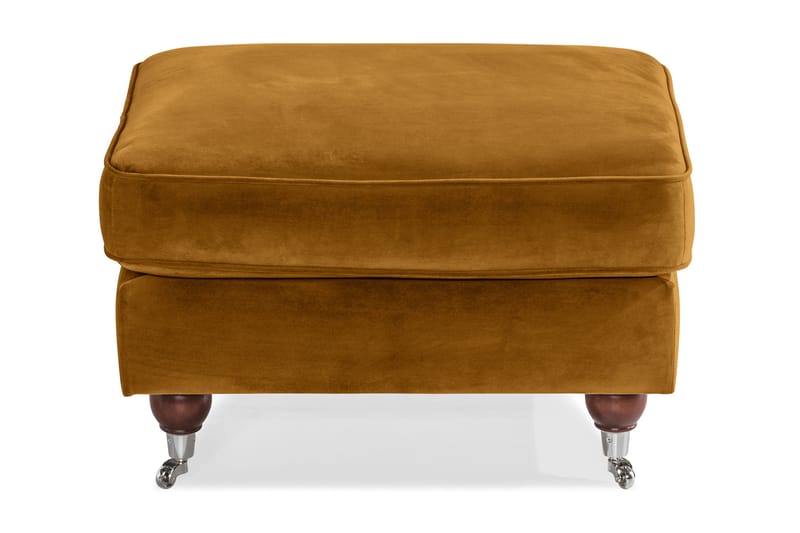 Howard Riviera Fotskammel Fløyel - Amber - Møbler - Stoler & lenestoler - Krakk - Fotskammel