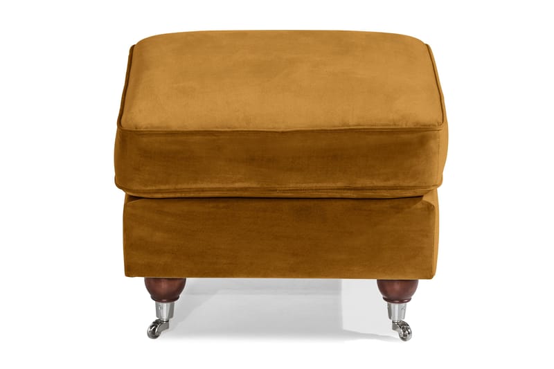 Howard Riviera Fotskammel Fløyel - Amber - Møbler - Stoler & lenestoler - Krakk - Fotskammel