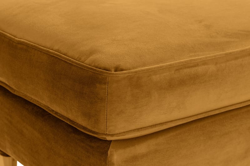 Howard Riviera Fotskammel Fløyel - Amber - Møbler - Stoler & lenestoler - Krakk - Fotskammel