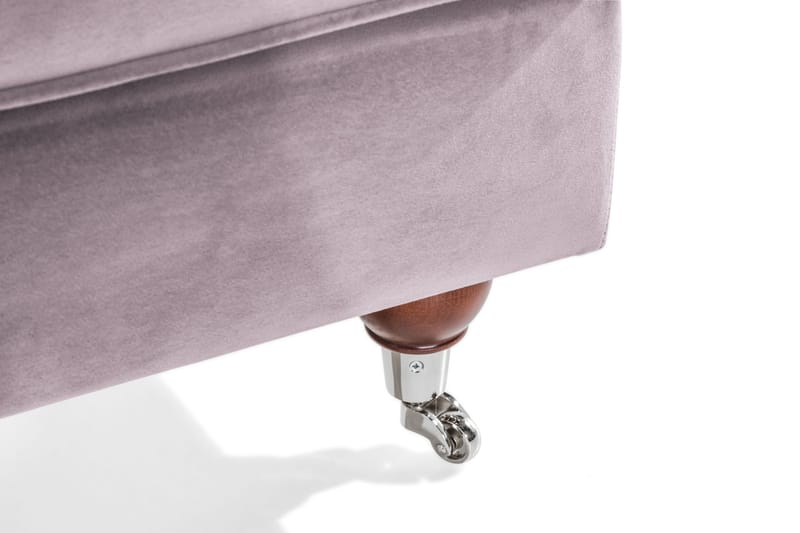 Howard Riviera Fotskammel Fløyel - Lilla - Møbler - Stoler & lenestoler - Krakk - Fotskammel
