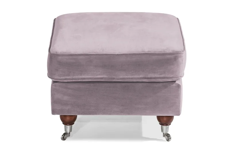 Howard Riviera Fotskammel Fløyel - Lilla - Møbler - Stoler & lenestoler - Krakk - Fotskammel