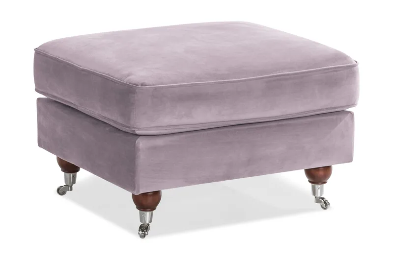 Howard Riviera Fotskammel Fløyel - Lilla - Møbler - Stoler & lenestoler - Krakk - Fotskammel