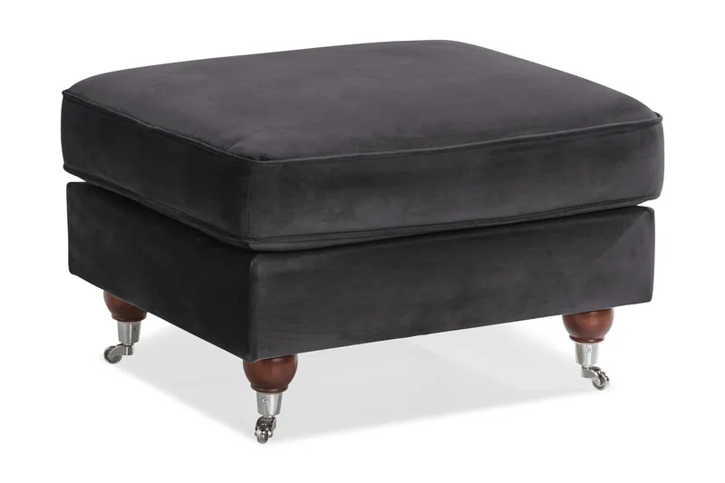 Howard Riviera Fotskammel Fløyel, Mørkegrå
