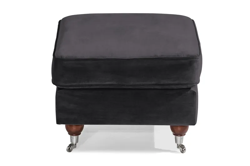 Howard Riviera Fotskammel Fløyel - Mørkegrå - Møbler - Stoler & lenestoler - Krakk - Fotskammel