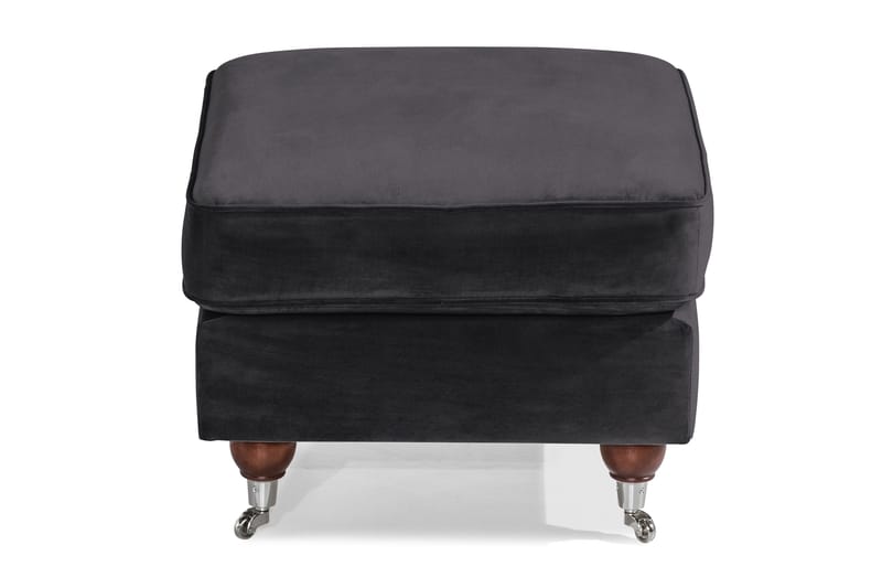 Howard Riviera Fotskammel Fløyel - Mørkegrå - Møbler - Stoler & lenestoler - Krakk - Fotskammel