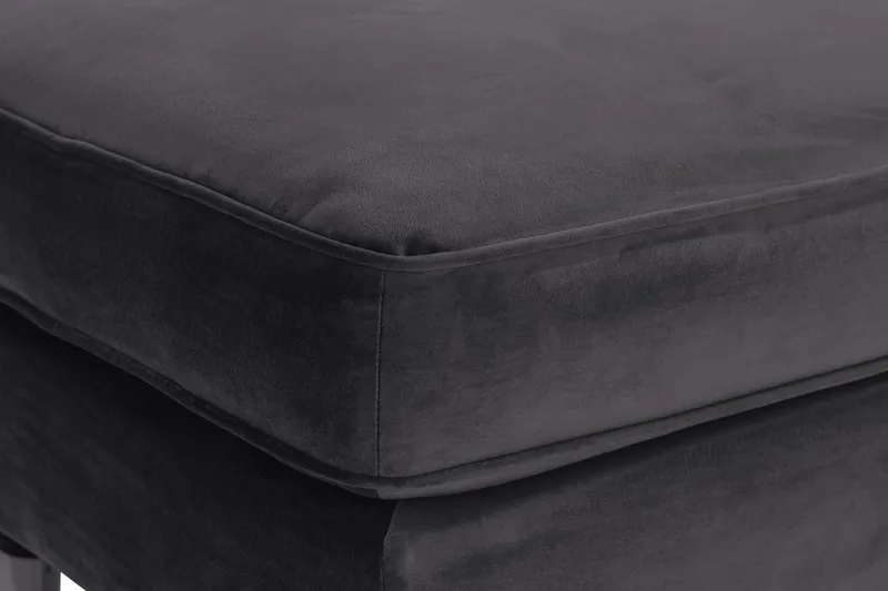 Howard Riviera Fotskammel Fløyel - Mørkegrå - Møbler - Stoler & lenestoler - Krakk - Fotskammel