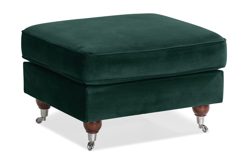 Howard Riviera Fotskammel Fløyel - Mørkegrønn - Møbler - Stoler & lenestoler - Krakk - Fotskammel