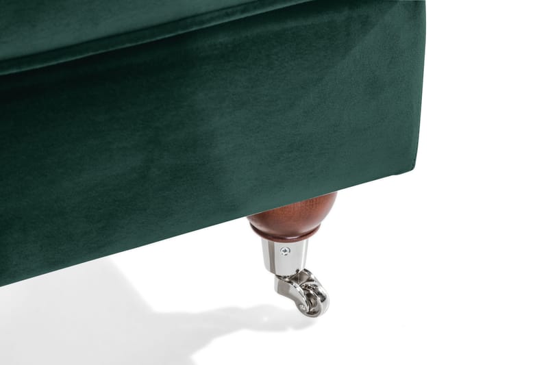 Howard Riviera Fotskammel Fløyel - Mørkegrønn - Møbler - Stoler & lenestoler - Krakk - Fotskammel