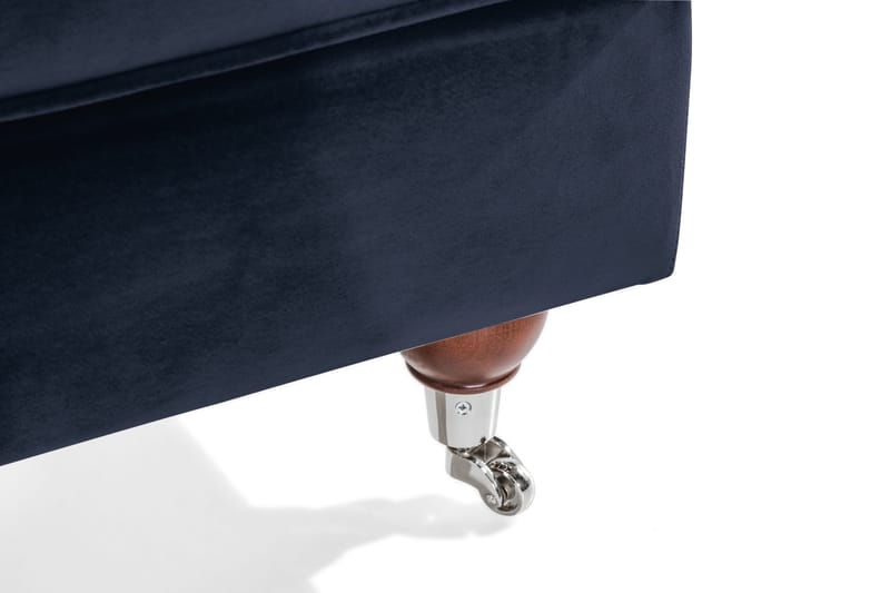 Howard Riviera Fotskammel Fløyel - Midnattsblå - Møbler - Stoler & lenestoler - Krakk - Fotskammel