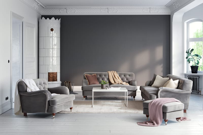 Howard Riviera Fotskammel - Sølvgrå - Møbler - Stoler & lenestoler - Krakk - Fotskammel