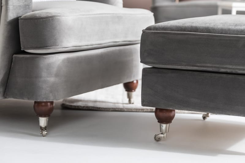 Howard Riviera Fotskammel - Sølvgrå - Møbler - Stoler & lenestoler - Krakk - Fotskammel