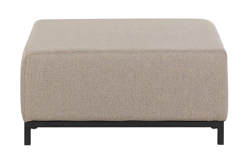 Hughen Fotskammel - Beige/Svart - Møbler - Stoler & lenestoler - Krakk - Fotskammel