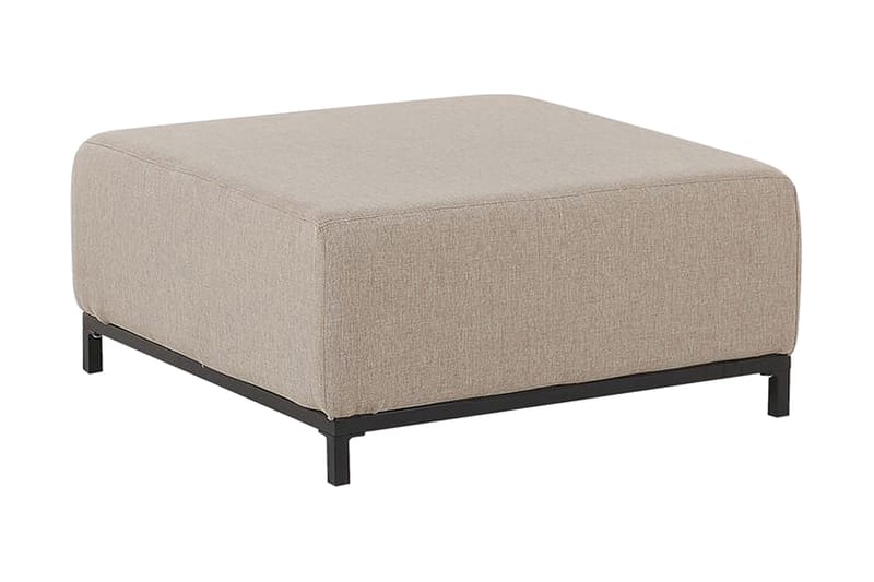 Hughen Fotskammel - Beige/Svart - Møbler - Stoler & lenestoler - Krakk - Fotskammel