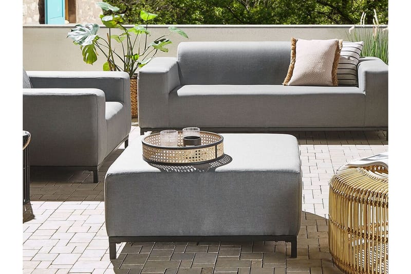 Hughen Fotskammel - Grå/Svart - Møbler - Stoler & lenestoler - Krakk - Fotskammel