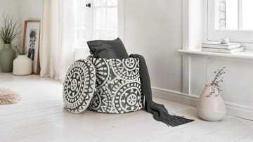 Ivoino krakk 40 cm - Svart/hvit - Møbler - Stoler & lenestoler - Krakk - Fotskammel - Fotskammel med oppbevaring