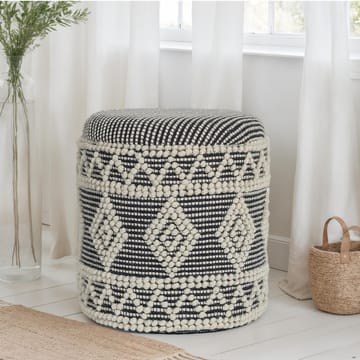 Ivoino krakk 40 cm - Svart/hvit - Møbler - Stoler & lenestoler - Krakk - Fotskammel - Fotskammel med oppbevaring
