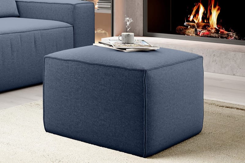 Kamli Fotskammel - Blå - Møbler - Stoler & lenestoler - Krakk - Fotskammel